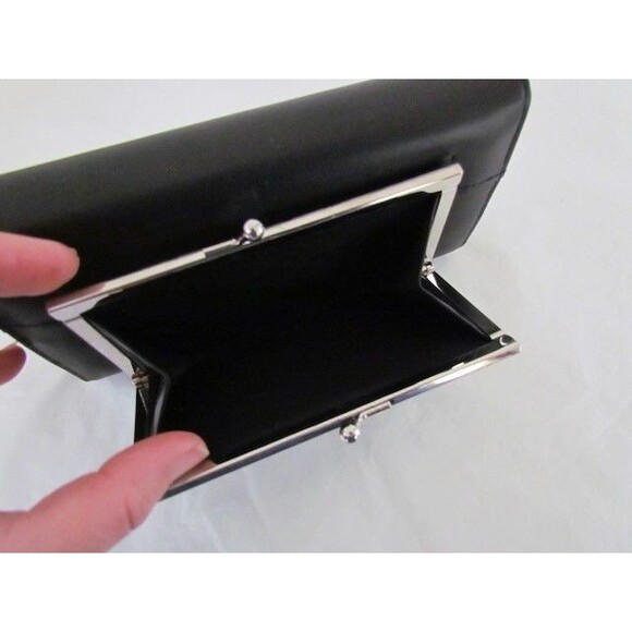 Vintage Dopp All Leather Black Checkbook Wallet Large Deadstock New in Boz - Picture 10 of 16